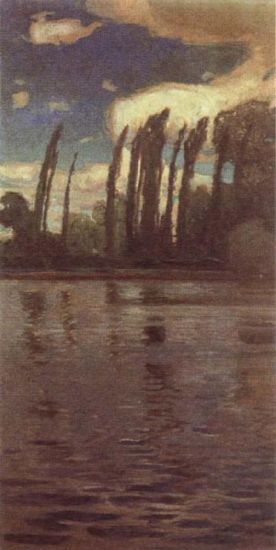 Jan Stanislawski Poplars Beside the River oil painting image
